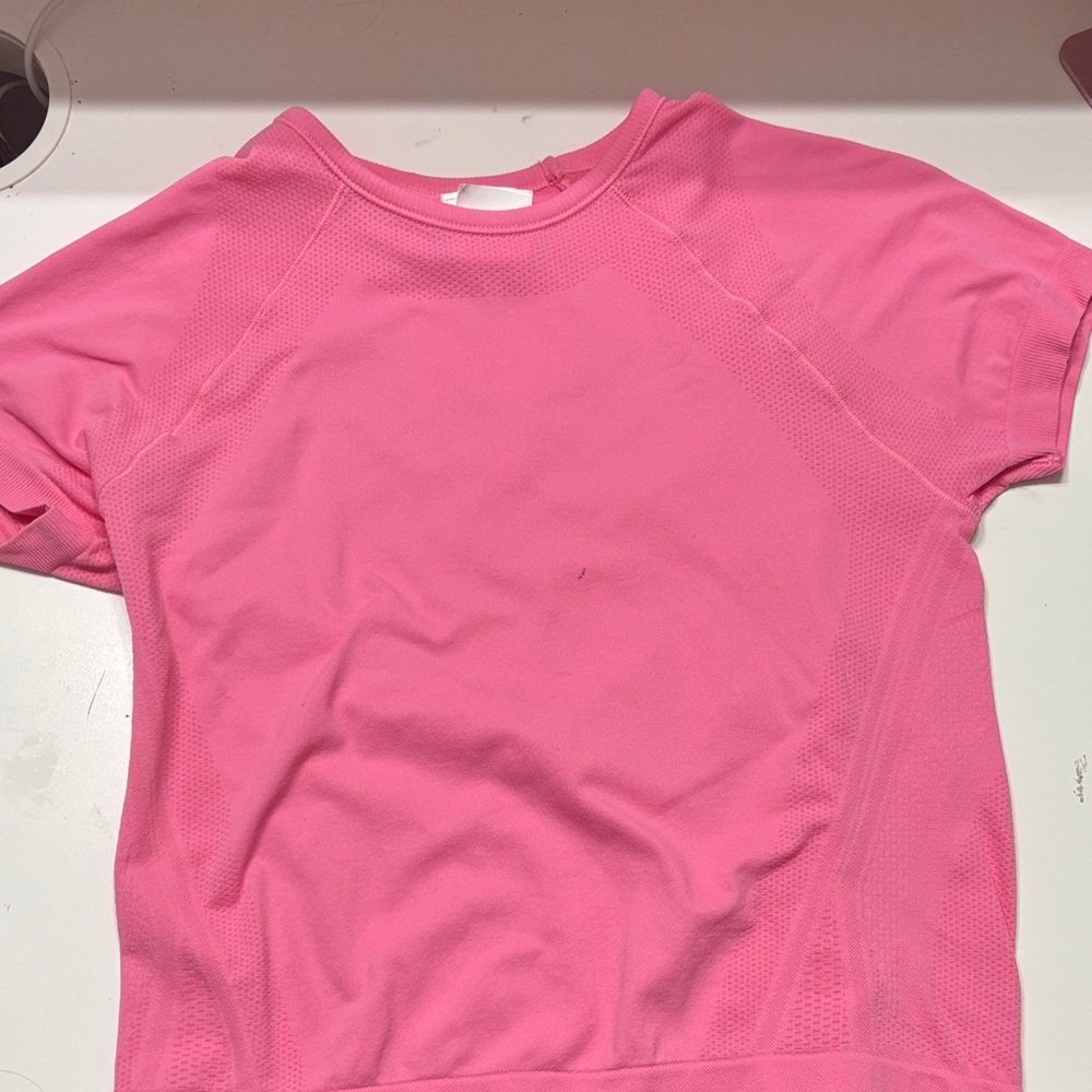 Athleta Kids Vibrant Pink Tee